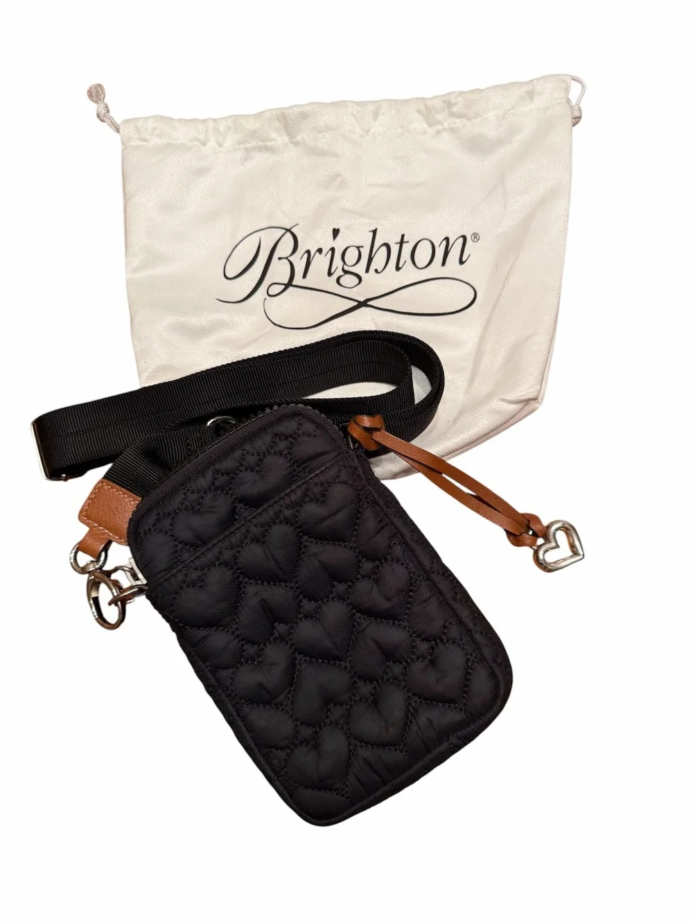 Brighton Black Kora Mini Utility Bag w/ Dust Bag
